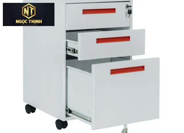 Tủ HS1D có hộc sắt di dộng 3 ngăn kéo Tủ HS1D có hộc sắt di dộng 3 ngăn kéo